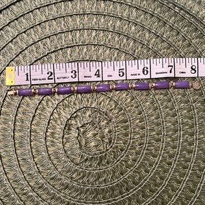 Vintage 10k gold & purple jade bracelet only worn a few times. EUC